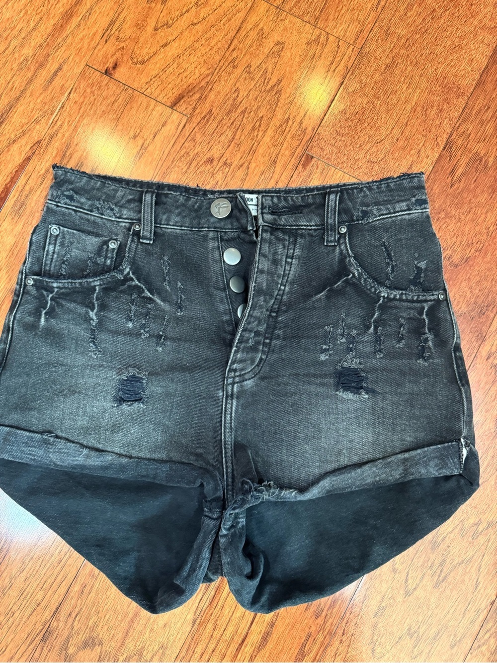 One Teaspoon High Waisted Bandit Shorts Size 28